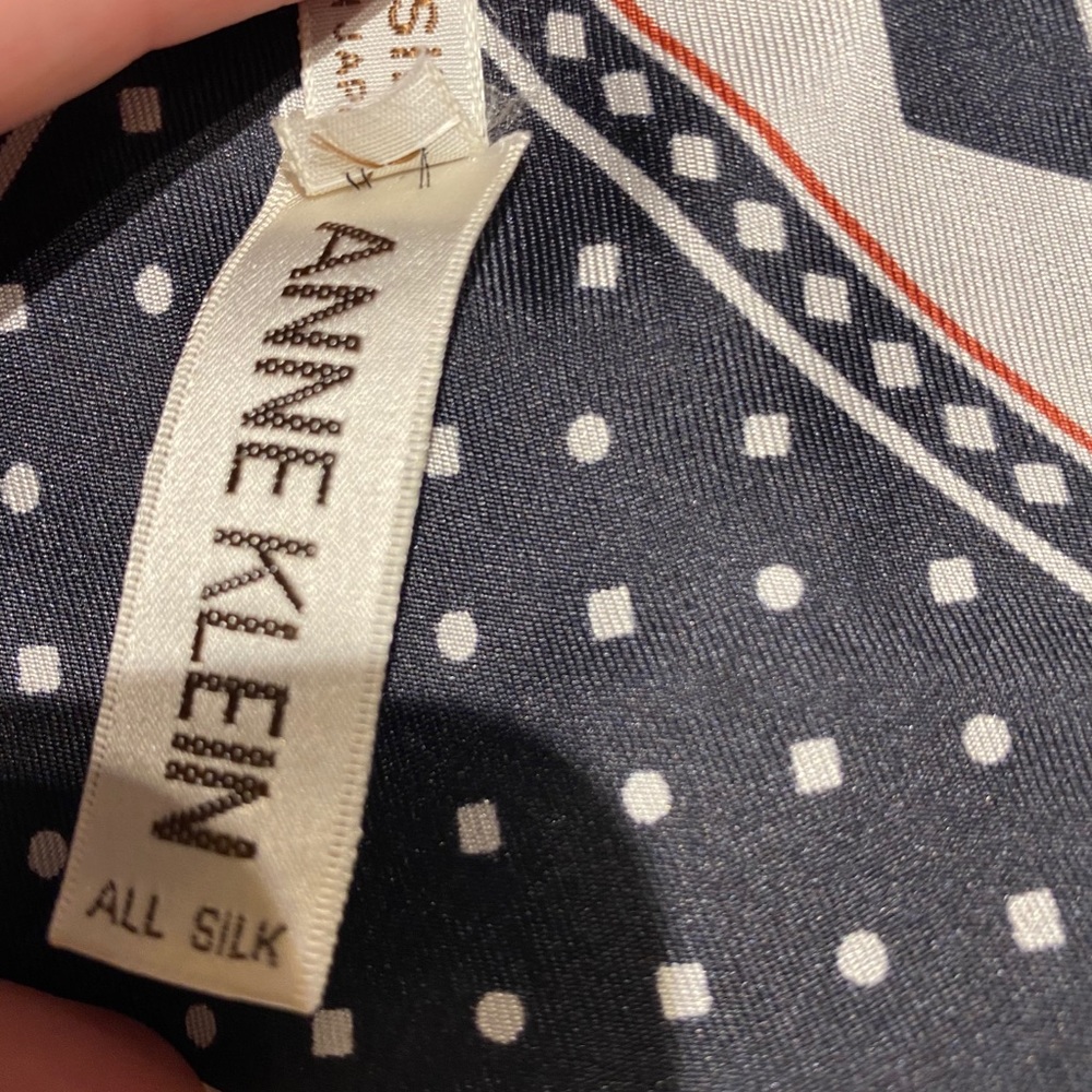 Anne Klein Silk Scarf - Picture 2 of 2